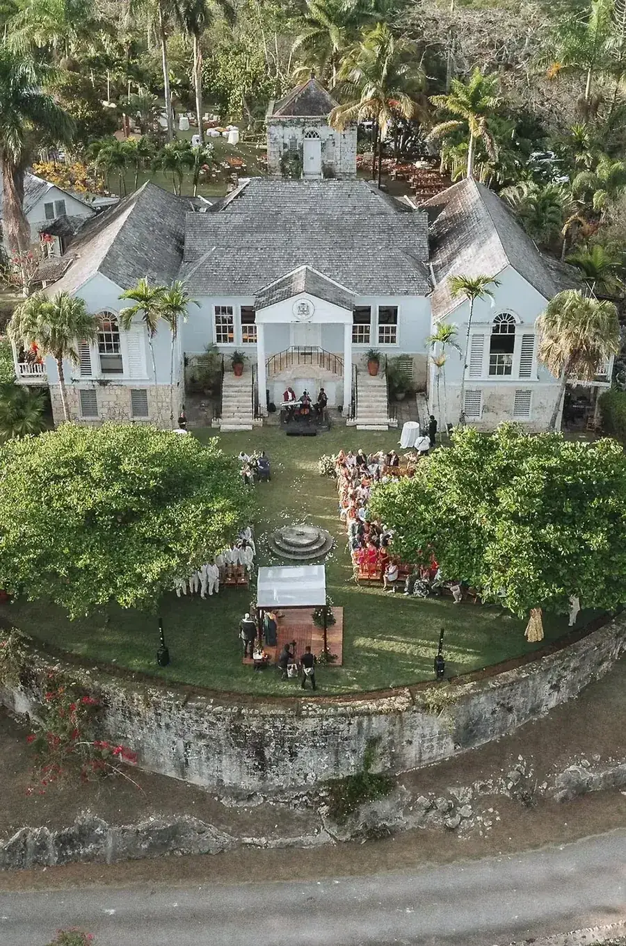 The great house from above