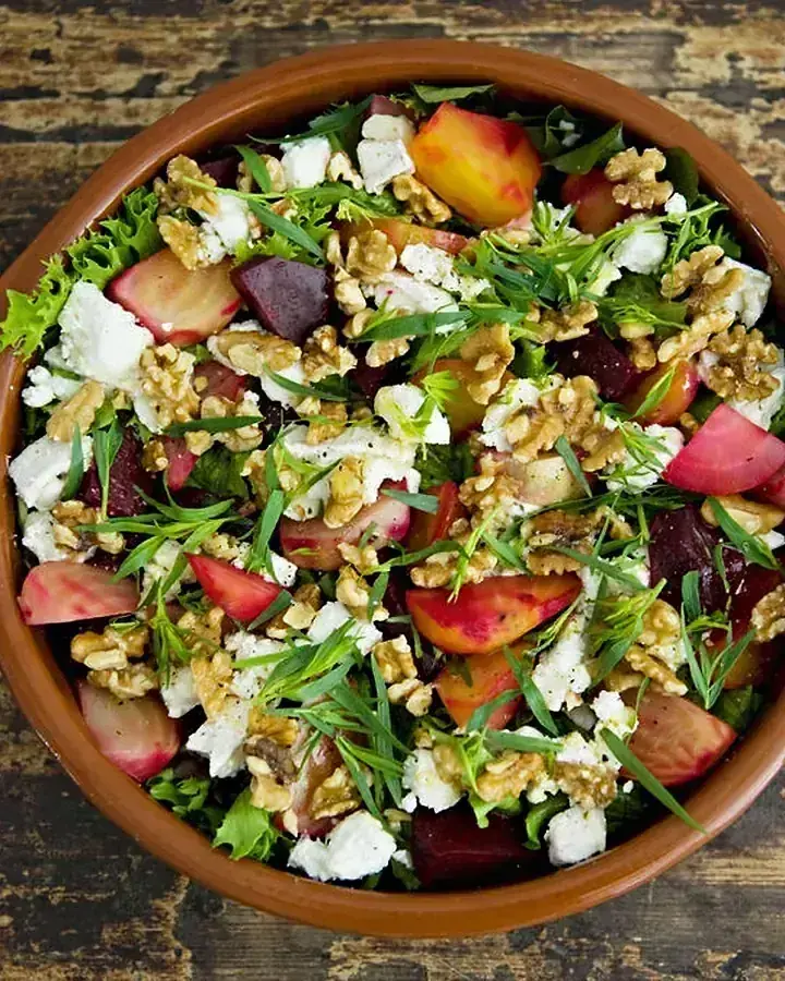 A bowl of fresh salad
